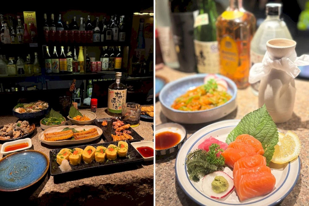 Sushi and sashimi are the famous dishes in SHOCHU BAR MANGETSU, which are made from fresh ingredients